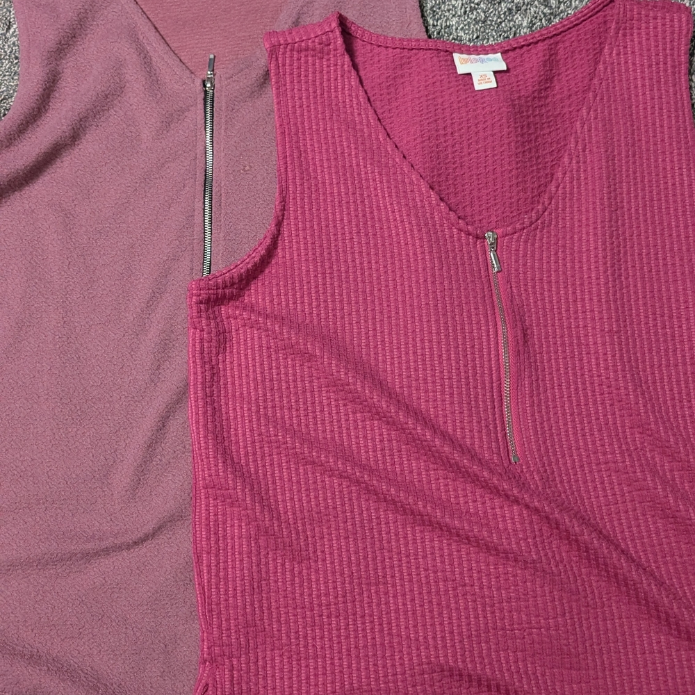 LuLaRoe Purple Ribbed Sleeveless Tank Top